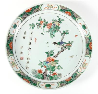 Famille verte Teller, China, Kangxi Periode, - Antiquariato