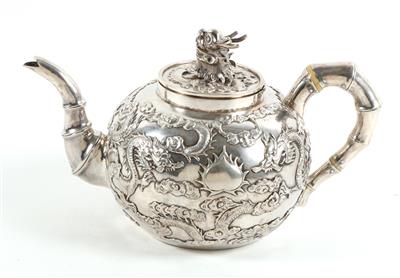 Wang Hing  &  Co. - Silber Teekanne, - Antiques