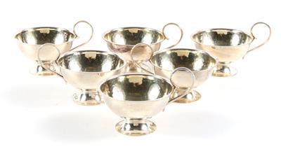 6 schwedische Silber Tassen, - Antiquitäten