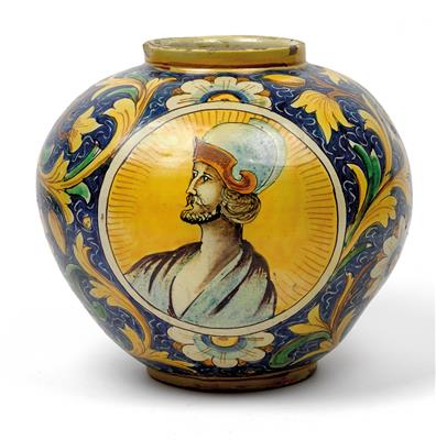 Vase, Gesualdo di Bartolo zugeschrieben, Caltagirone Ende 19. Jh. - Starožitnosti
