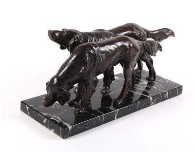 2 Jagdhunde, - Antiques