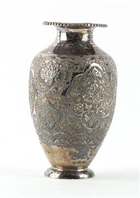 Persische Silber Vase, - Asiatika