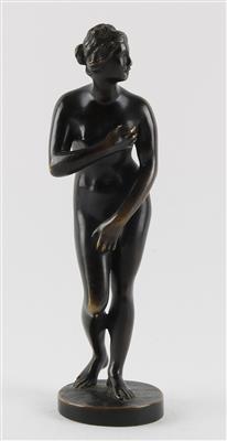 Bronzefigur, Darstellung eines weiblichen Aktes, - Antiquitäten