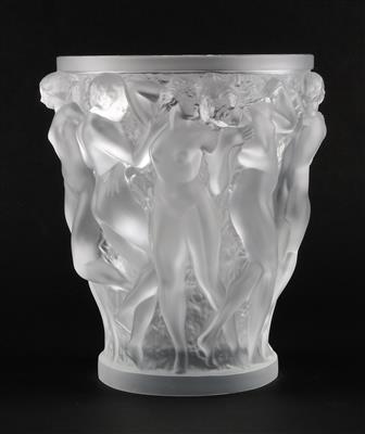 Vase, nach dem Modell "Bacchantes" von Lalique, - Antiquariato