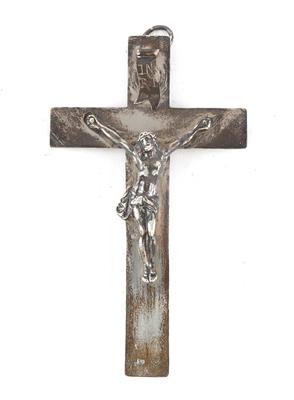 Wiener Silber Kreuz mit Corpus Christi, - Antiques