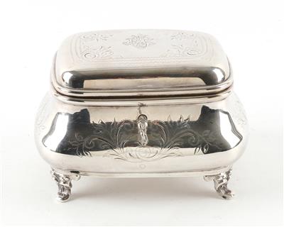 Wiener Silber Zuckerdose mit Innenvergoldung, - Antiquitäten