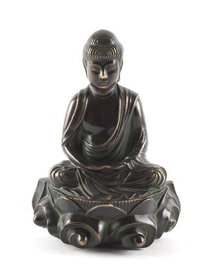 Sitzender Buddha, - Asiatica