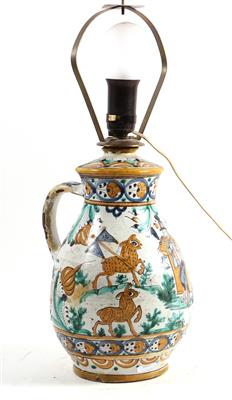 Krug als Tischlampe umgebaut, Slowakei, datiert 1801 - Antiquitäten