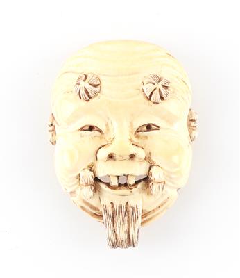 Netsuke einer Okina Maske, - Antiques