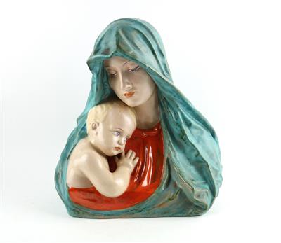 Franz Barwig d.Ä. Madonna mit Kind-Büste, - Antiques