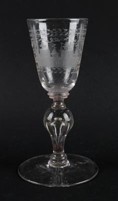Barocker Pokal mit Schloß, - Antiques