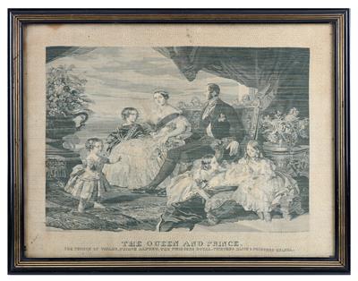 Queen Viktoria mit Prinz Albert und Kindern, - Antiquitäten