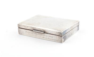 Deutsche Silber Deckeldose, - Silber