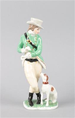 Jäger mit Hund, - Antiquariato