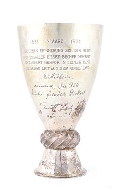 Wiener Silber Pokal von J. C. Klinkosch, - Silber