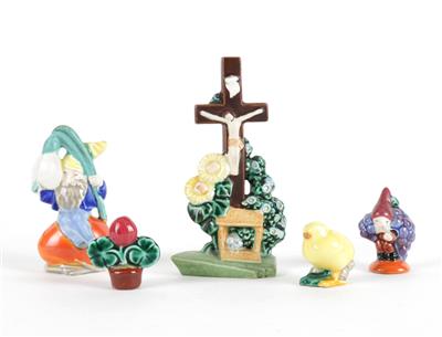 5 kleine Keramikfiguren: - Starožitnosti