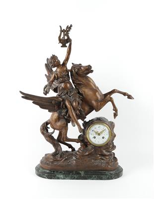 Fin de Siècle Kaminuhr "Pegasus" - Orologi