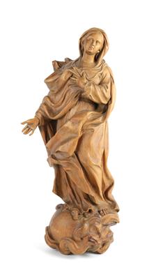 Maria Immaculata, - Volkskunst, Skulpturen, Fayencen