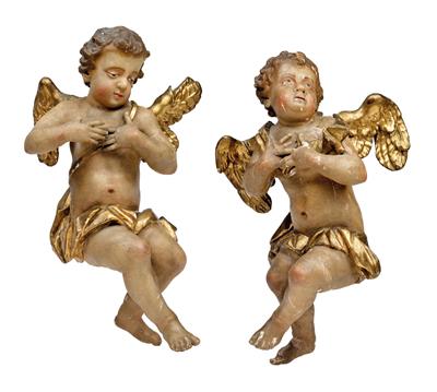 Paar Barockengel, - Antiques
