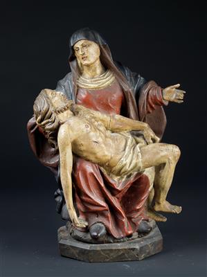 Pieta, - Volkskunst, Skulpturen, Fayencen