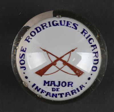 Briefbeschwerer - "Jose Rodrigues Ricardo Major de Infantaria", - Antiquitäten