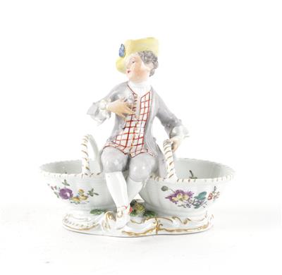 Meissen Gewürzschälchen mit Kavalier, - Antiquitäten