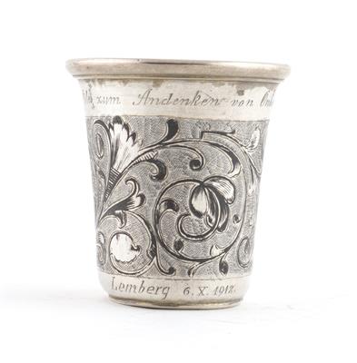 Russischer Silber Becher, - Antiques