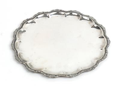 Silber Tablett, - Antiquitäten
