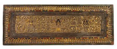 Buchdeckel, Tibet, ca. 18. Jh. - Asiatica