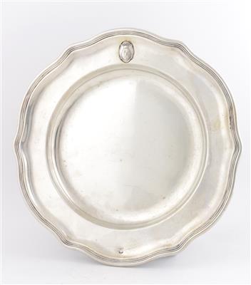 Wiener Silber Teller von 1856, - Antiquitäten