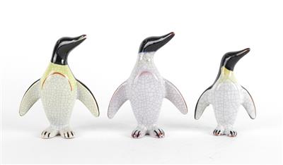 Walter Bosse, 3 Pinguine, - Antiques