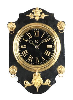 Kleine Historismus Wanduhr - Antiques