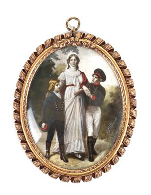Königin Luise von Preussen mit ihren Söhnen, - Antiquariato
