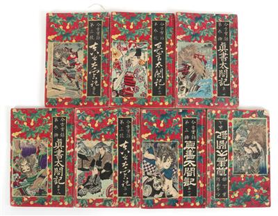 Konvolut von sieben watojihons, Japan 19. Jahrhundert, - Asiatica and Art