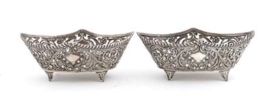 2 Birminghamer Silber Körbchen, - Antiquariato