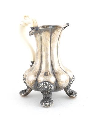 Wiener Silber Heißwassergießer von 1852, - Antiquitäten