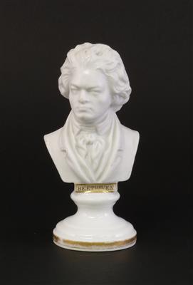 Beethoven Büste, kaiserliche Manufaktur, Wien 1861, - Antiquariato