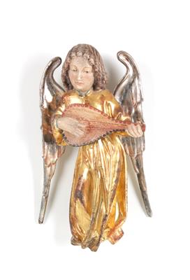 Engel mit Laute, - Antiquitäten