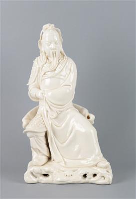 Blanc de Chine Figur des Guandi, - Antiquariato