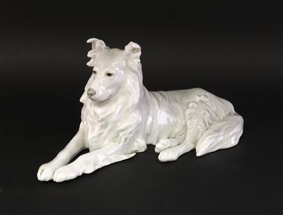 Liegender Collie, - Antiques