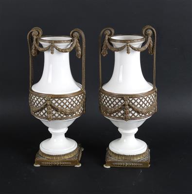 Paar Vasen, - Saisonabschluß-Auktion Antiquitäten