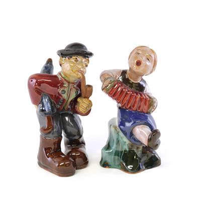 Mann mit Schirm, Musizierende - Letní aukce Starožitnosti