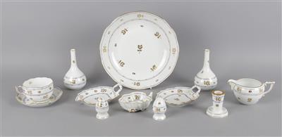 8 Teetassen mit Untertassen, - Summer auction Antiques