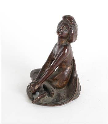 Sitzender Frauenakt, - Summer auction Antiques