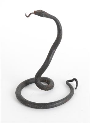 Taschenuhrenständer oder Ringhalter in Form einer Schlange, - Asta estiva Antiquariato