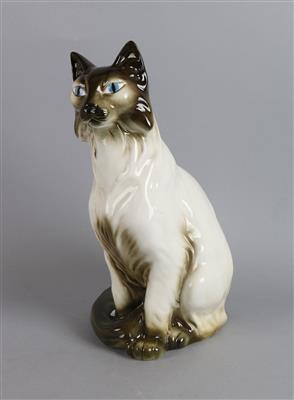 Sitzende Katze, - Sommerauktion Antiquitäten