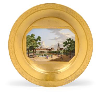 "Le cháteau de plaisance Imp. Roy, á Laxembourg prés de Vienne" Veduten-Teller, - Summer auction Antiques