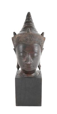 Kopf des Buddha paré, - Antiquitäten