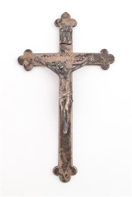Wiener Silber Kreuz mit Corpus Christi, - Antiques