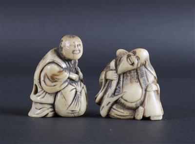 Zwei Netsuke, - Asiatische und Islamische Kunst